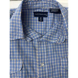 Panhandle Slim Plaid Western Shirt Mens Medium 15 1/2 34 Cowboy Rodeo